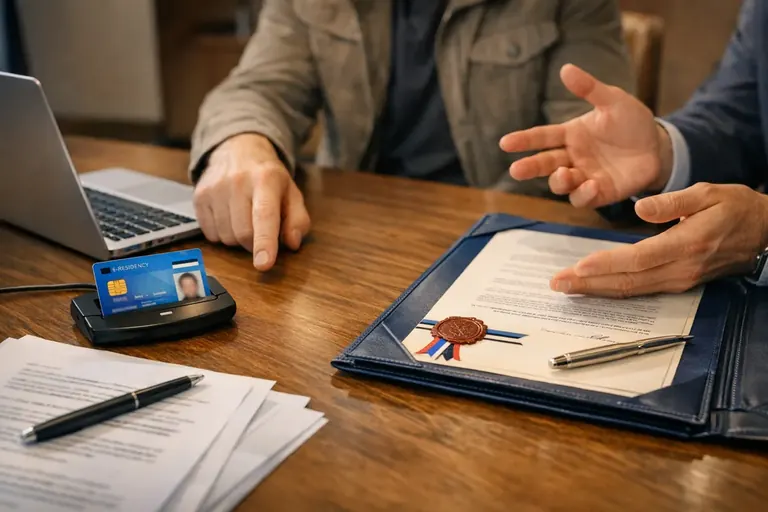 Comparación entre e-Residency y poder notarial para registrar una empresa en Estonia