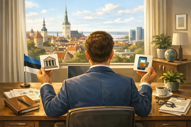 Choosing between a bank and a fintech after company registration in Estonia